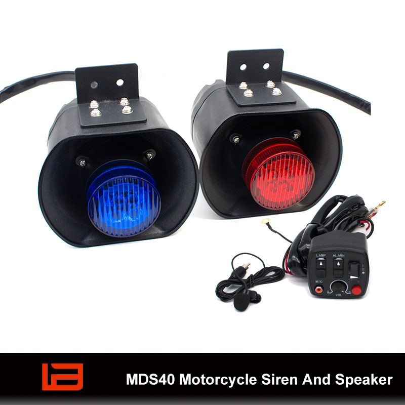 MDS40 Motorcycle Siren And Speaker With Lighthead