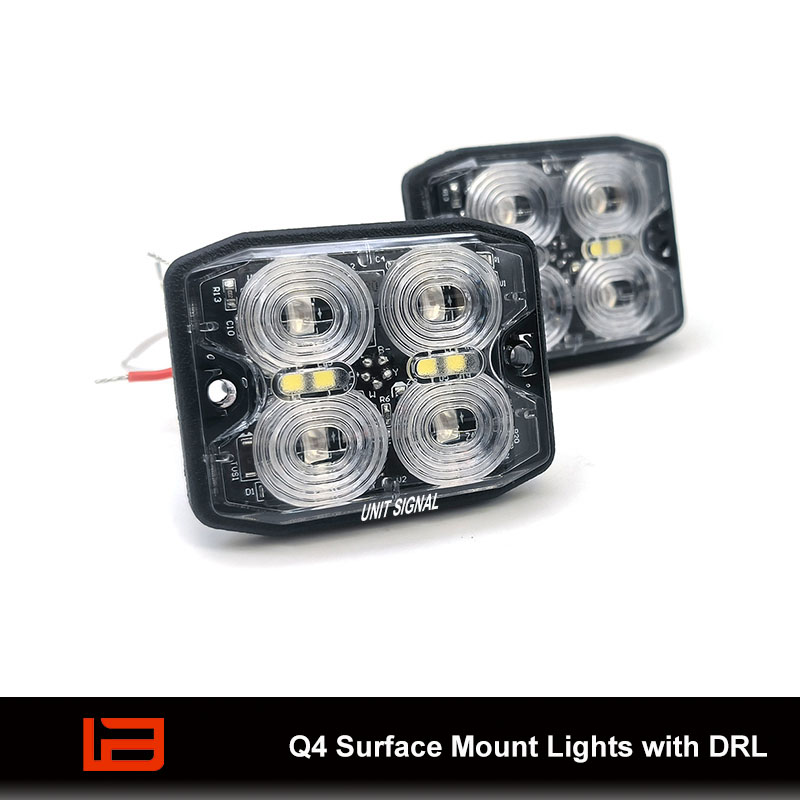 Q4 Surface Mount Lights with DRL